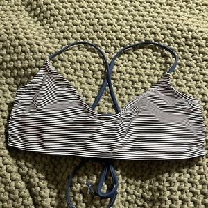 Xhilaration.. navy blue and white striped bathing suit bottom.